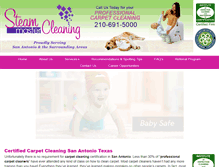 Tablet Screenshot of carpetcleaningsanantoniotexas.com